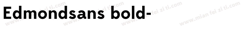 Edmondsans bold字体转换